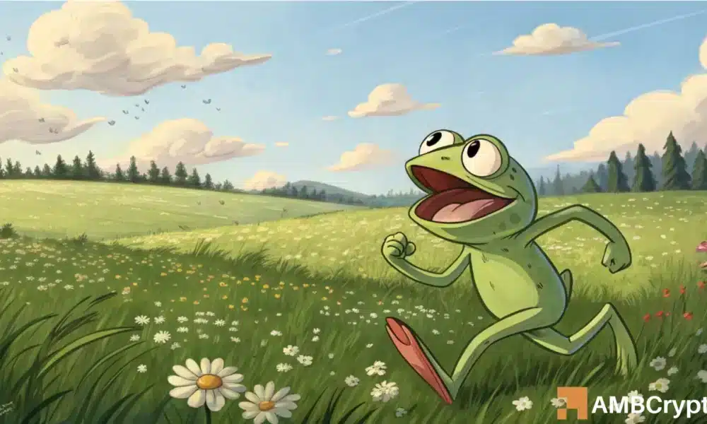 PEPE 测试关键支撑位,鲸鱼抢购 300 万美元——下一步或将迎来12%的反弹?